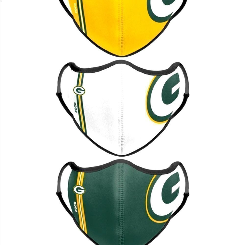 NFL Green Bay Packers high end face covers NWT